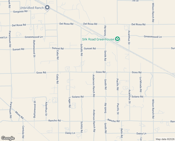 map of restaurants, bars, coffee shops, grocery stores, and more near 5938 Goss Road in Phelan