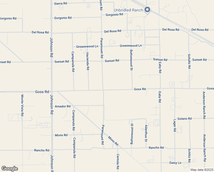 map of restaurants, bars, coffee shops, grocery stores, and more near 5330 Goss Road in Phelan
