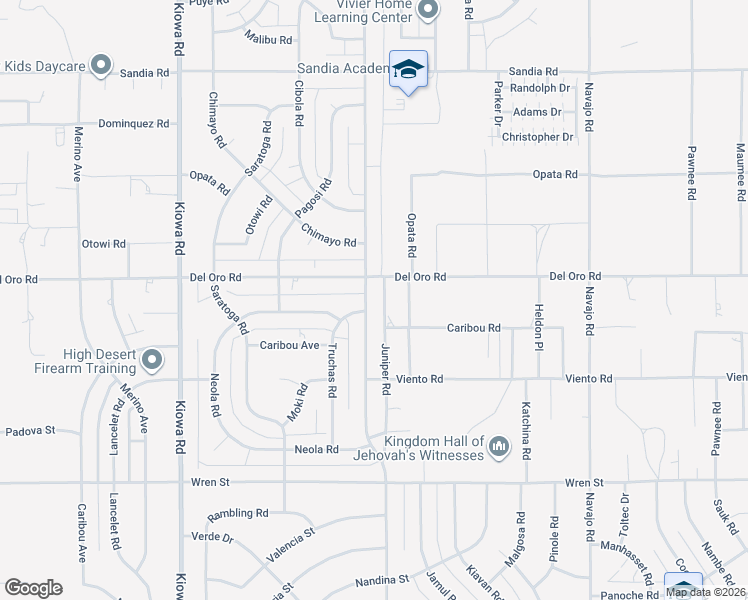 map of restaurants, bars, coffee shops, grocery stores, and more near 11271 Mohawk Road in Apple Valley