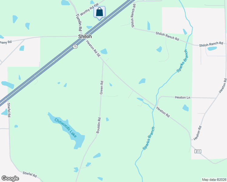 map of restaurants, bars, coffee shops, grocery stores, and more near 398 Heaton Road Southeast in Rainsville
