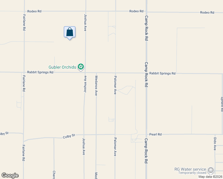 map of restaurants, bars, coffee shops, grocery stores, and more near 11200 Palomar Avenue in Lucerne Valley