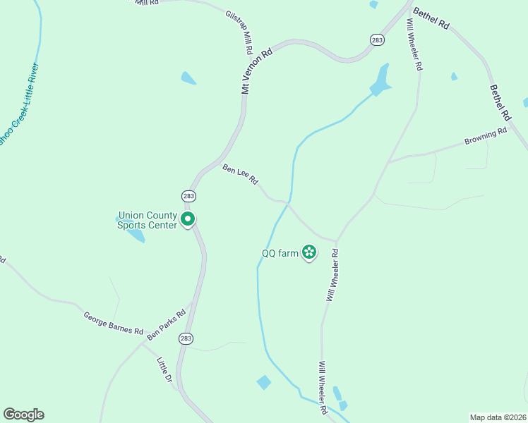 map of restaurants, bars, coffee shops, grocery stores, and more near 5764 Ben Lee Road in Murrayville