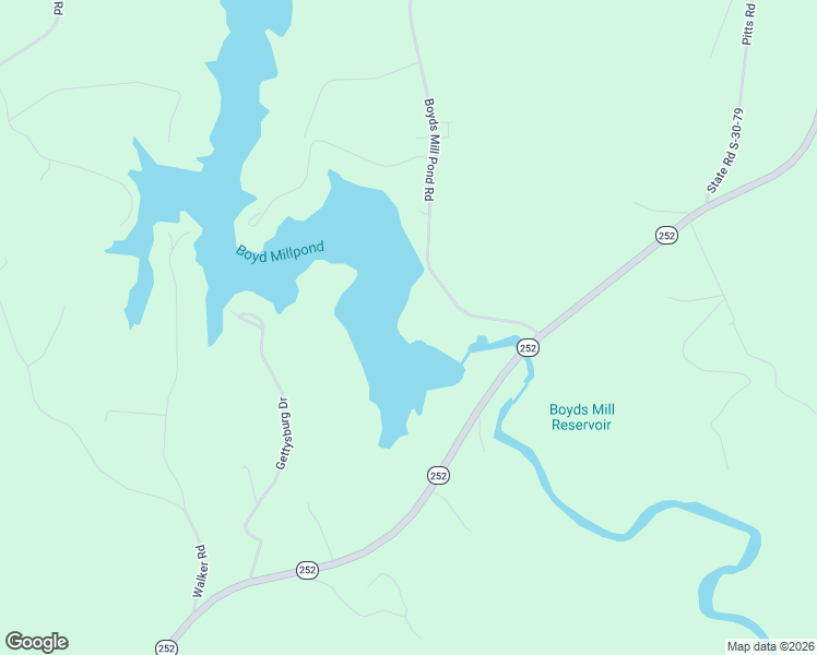 map of restaurants, bars, coffee shops, grocery stores, and more near 110 Shady Lane in Laurens