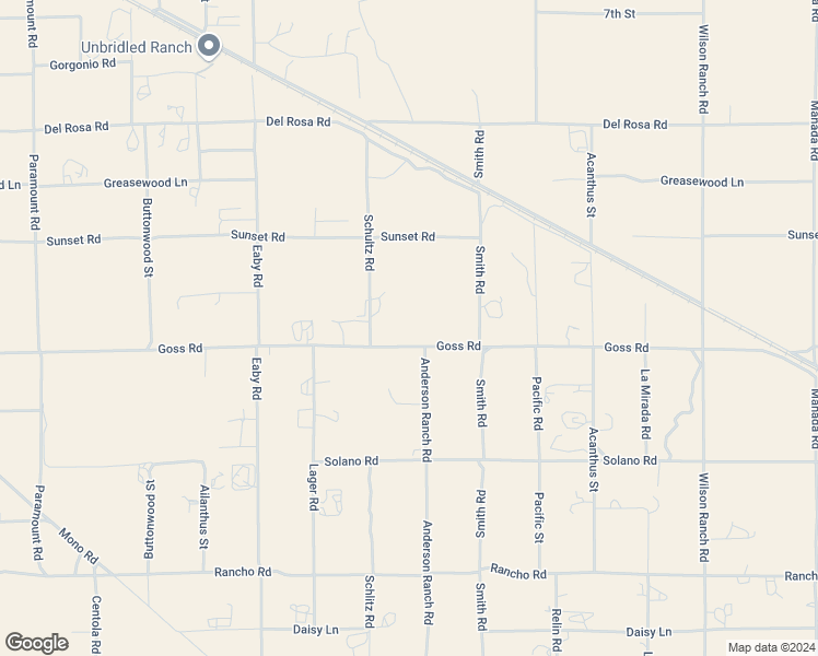 map of restaurants, bars, coffee shops, grocery stores, and more near Schultz Road in Phelan