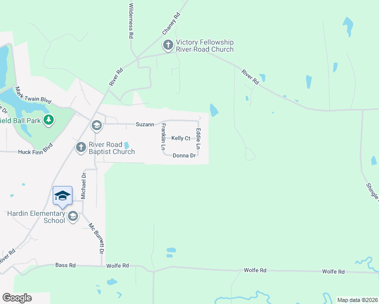 map of restaurants, bars, coffee shops, grocery stores, and more near 1307 Donna Drive in Redfield