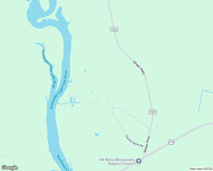 map of restaurants, bars, coffee shops, grocery stores, and more near 220 Bumpy Lane in Pender