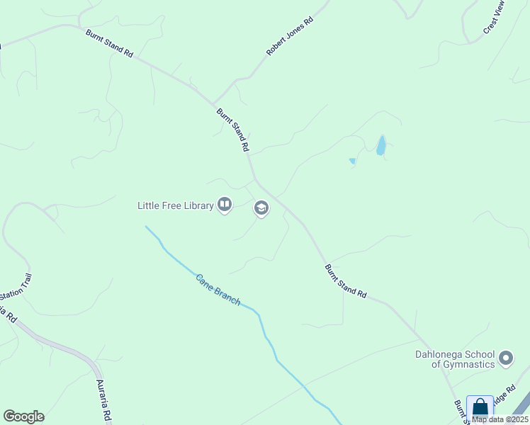 map of restaurants, bars, coffee shops, grocery stores, and more near 105 Glen Cedar Lane in Dawsonville