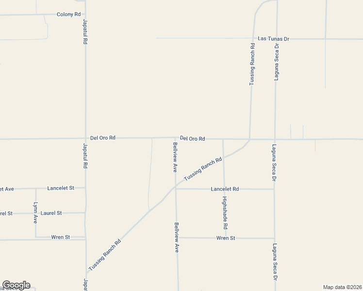 map of restaurants, bars, coffee shops, grocery stores, and more near Bellview Avenue in Apple Valley