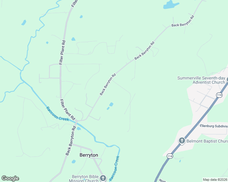 map of restaurants, bars, coffee shops, grocery stores, and more near 1597 Back Berryton Road in Summerville