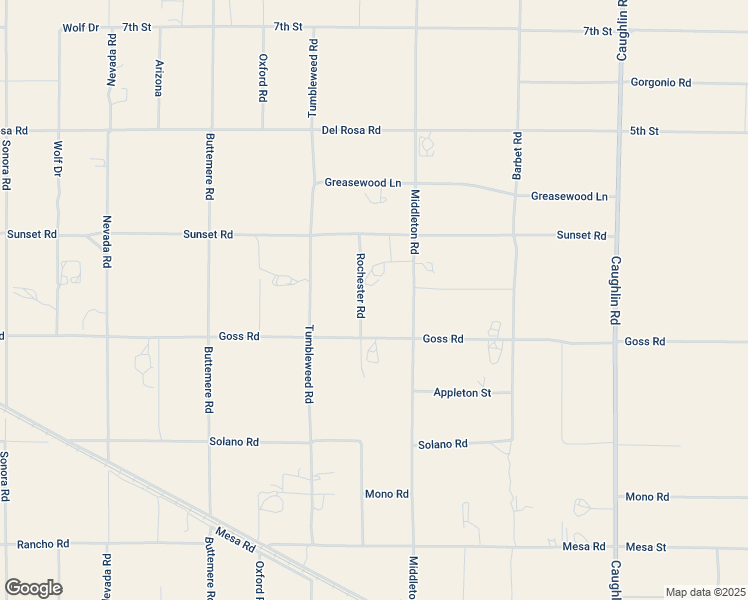 map of restaurants, bars, coffee shops, grocery stores, and more near 7544 Goss Road in Phelan