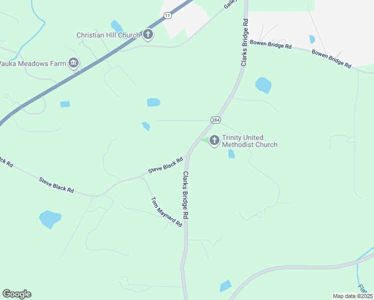 map of restaurants, bars, coffee shops, grocery stores, and more near 5603 Clarks Bridge Road in Clermont