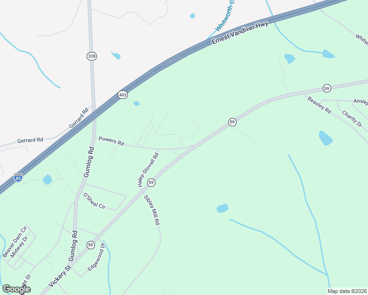 map of restaurants, bars, coffee shops, grocery stores, and more near 50 Powers Road in Lavonia