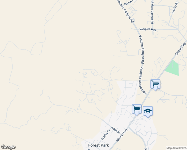 map of restaurants, bars, coffee shops, grocery stores, and more near 16820 Solana Lane in Los Angeles County