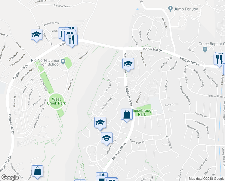 map of restaurants, bars, coffee shops, grocery stores, and more near 23785 Western Cedar Court in Santa Clarita
