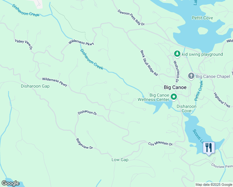 map of restaurants, bars, coffee shops, grocery stores, and more near 77 Crabapple Circle in Jasper