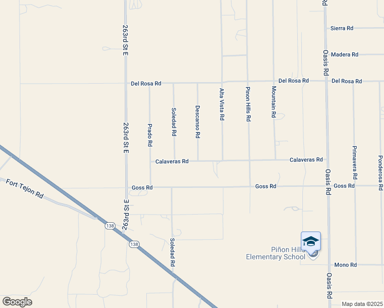 map of restaurants, bars, coffee shops, grocery stores, and more near 388 Calaveras Road in Pinon Hills