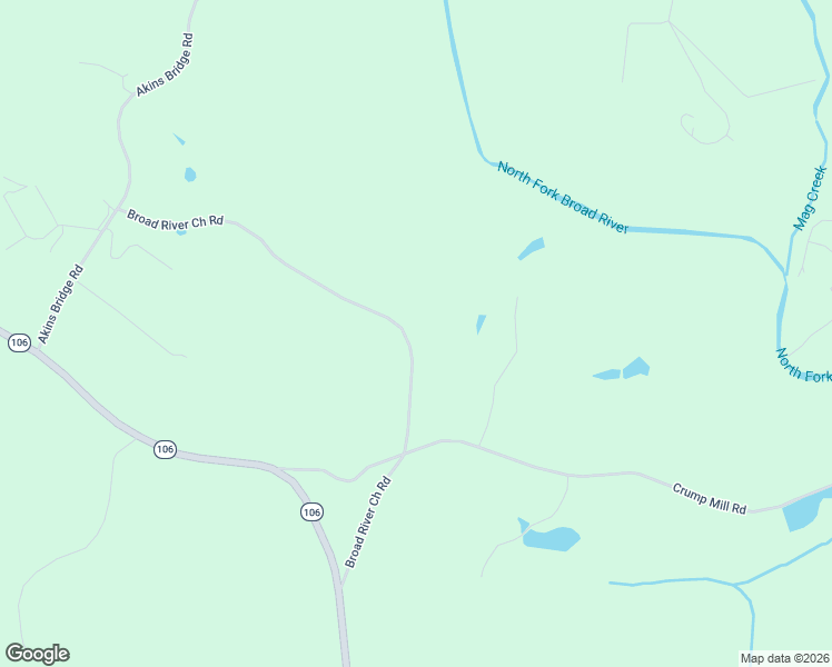 map of restaurants, bars, coffee shops, grocery stores, and more near 580 Broad River Church Road in Eastanollee