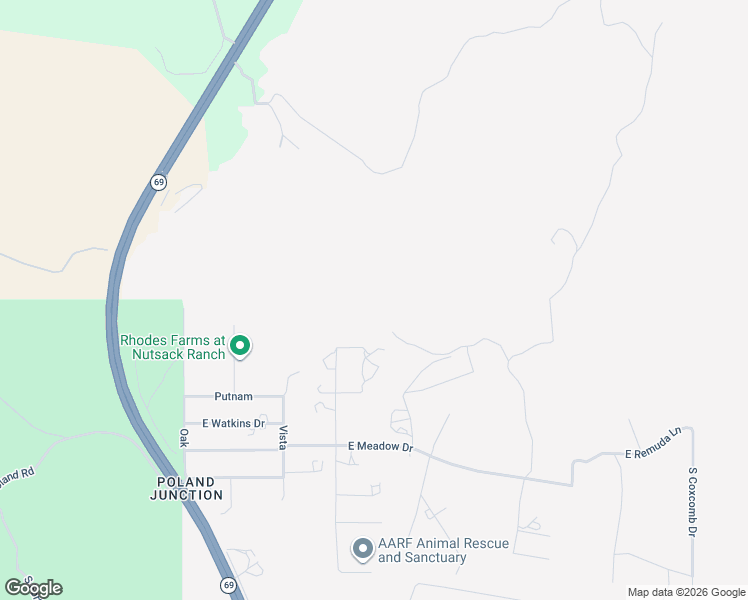 map of restaurants, bars, coffee shops, grocery stores, and more near 6117 South Country Road in Mayer