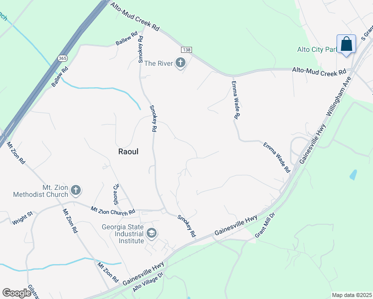 map of restaurants, bars, coffee shops, grocery stores, and more near 212 Wild Cherry Drive in Alto