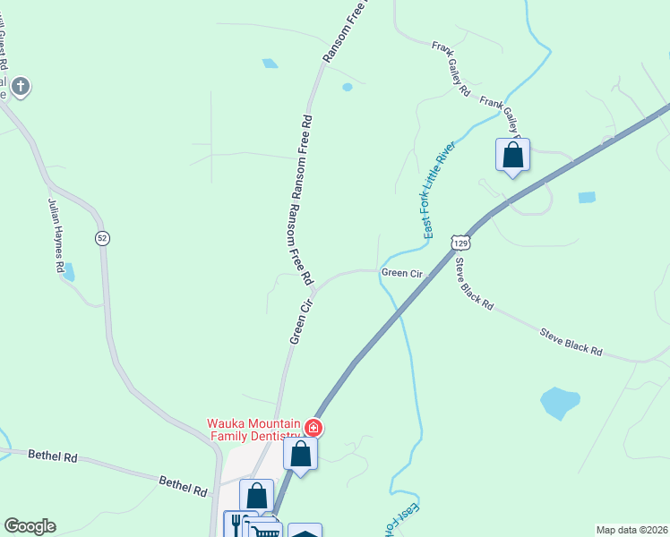 map of restaurants, bars, coffee shops, grocery stores, and more near 5515 Green Circle in Clermont