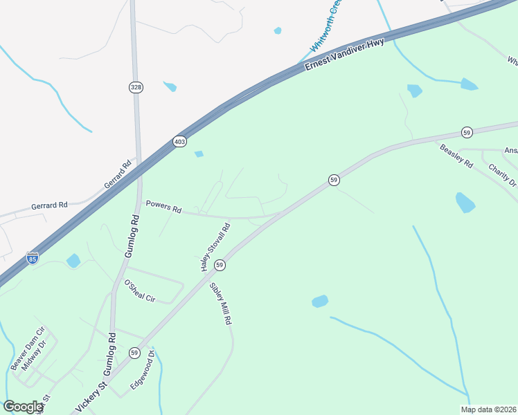 map of restaurants, bars, coffee shops, grocery stores, and more near 50 Powers Road in Lavonia