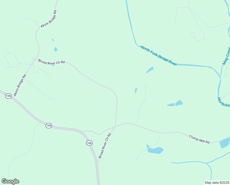 map of restaurants, bars, coffee shops, grocery stores, and more near 580 Broad River Church Road in Eastanollee