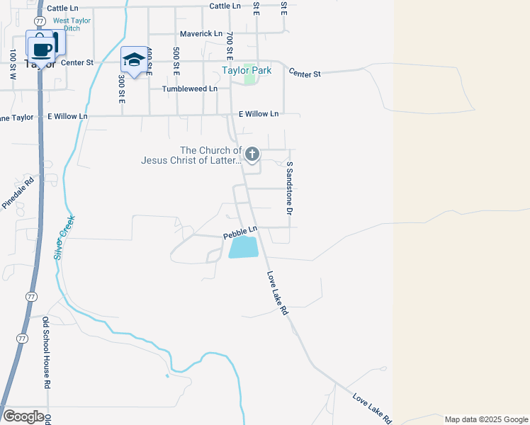 map of restaurants, bars, coffee shops, grocery stores, and more near 730 Jasper Cir in Taylor