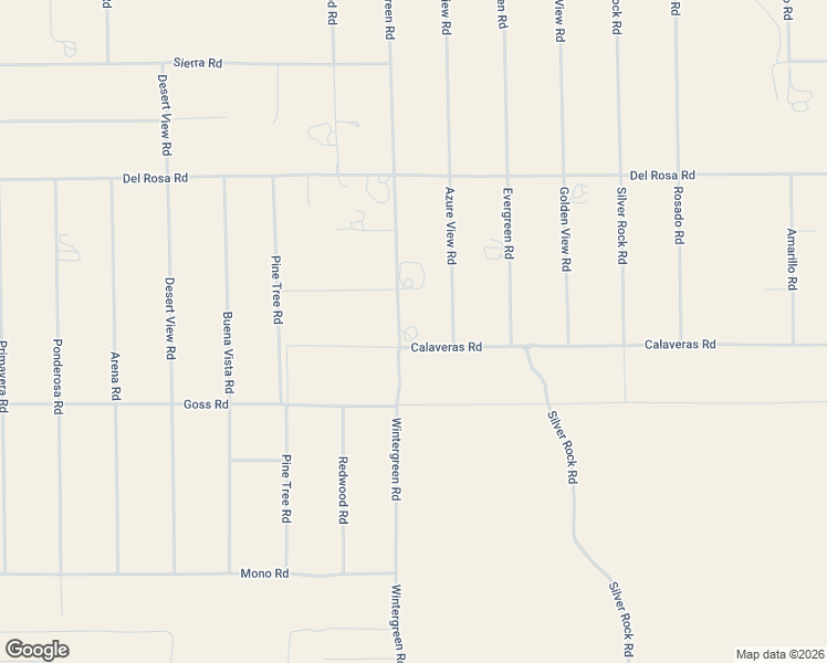 map of restaurants, bars, coffee shops, grocery stores, and more near 11425 Wintergreen Road in Pinon Hills