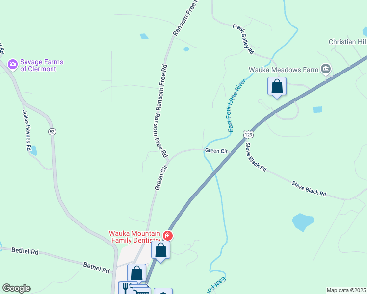 map of restaurants, bars, coffee shops, grocery stores, and more near 5523 Green Circle in Clermont