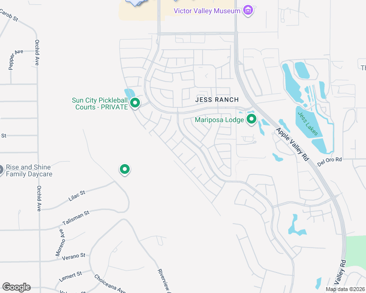 map of restaurants, bars, coffee shops, grocery stores, and more near 11364 Camden Street in Apple Valley