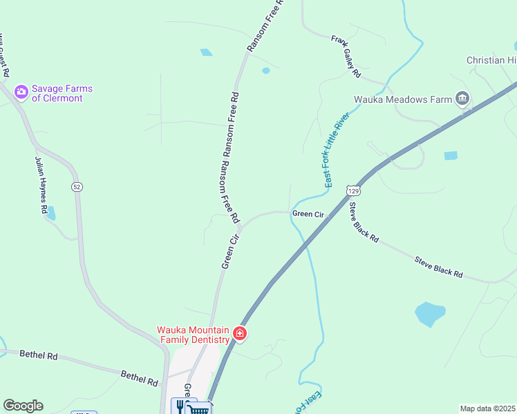 map of restaurants, bars, coffee shops, grocery stores, and more near 5523 Green Circle in Clermont