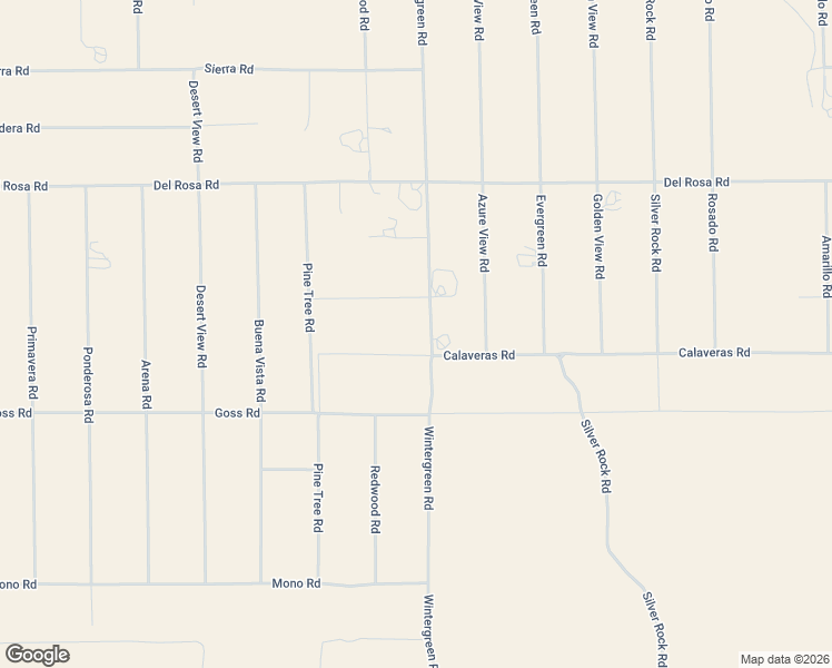 map of restaurants, bars, coffee shops, grocery stores, and more near 11425 Wintergreen Road in Pinon Hills