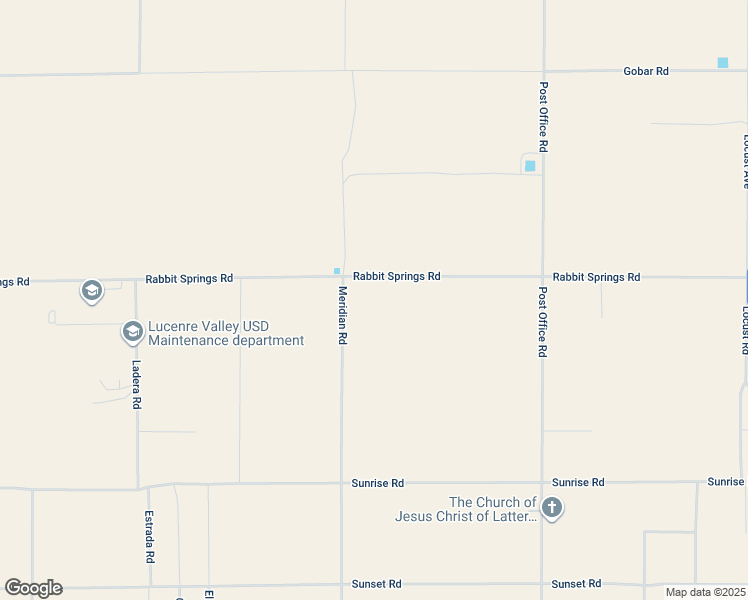 map of restaurants, bars, coffee shops, grocery stores, and more near Rabbit Springs Road in Lucerne Valley