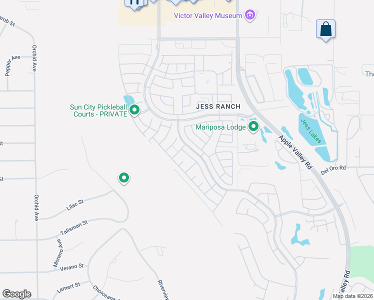 map of restaurants, bars, coffee shops, grocery stores, and more near 11333 Camden Street in Apple Valley