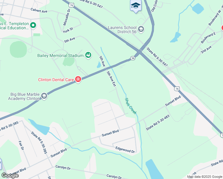 map of restaurants, bars, coffee shops, grocery stores, and more near 1542 Fifth Avenue Extension in Clinton