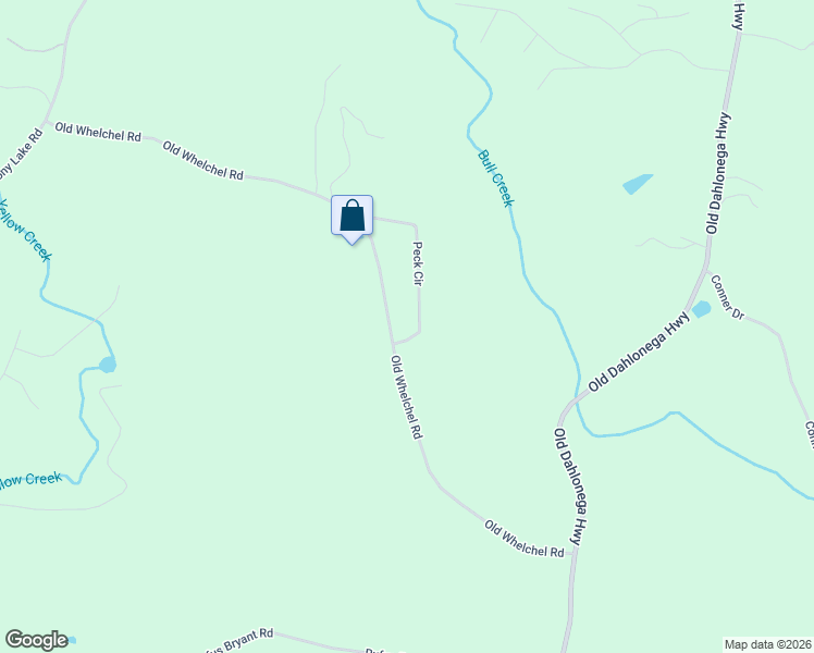 map of restaurants, bars, coffee shops, grocery stores, and more near 6730 Old Whelchel Road in Dahlonega