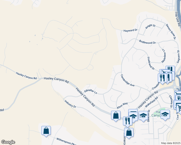 map of restaurants, bars, coffee shops, grocery stores, and more near 29818 Old Ranch Circle in Los Angeles