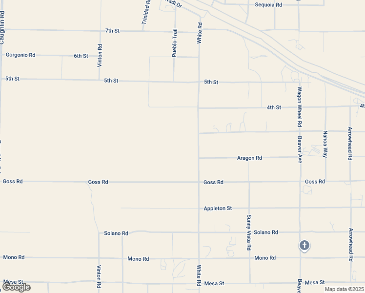 map of restaurants, bars, coffee shops, grocery stores, and more near Lilac Road in Phelan