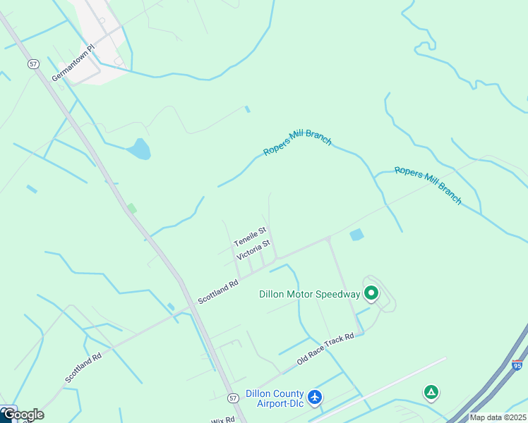 map of restaurants, bars, coffee shops, grocery stores, and more near 1100 Victoria Street in Dillon