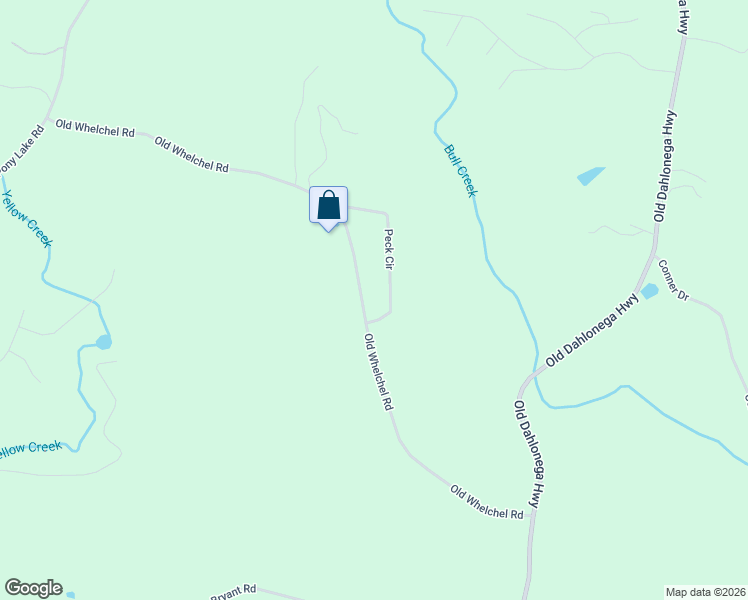 map of restaurants, bars, coffee shops, grocery stores, and more near 6730 Old Whelchel Road in Dahlonega