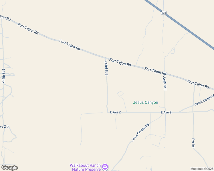 map of restaurants, bars, coffee shops, grocery stores, and more near 243rd Street East in Los Angeles County