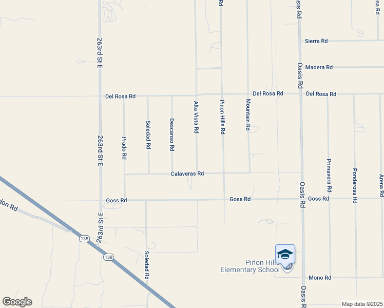 map of restaurants, bars, coffee shops, grocery stores, and more near 11476 Alta Vista Road in Piñon Hills