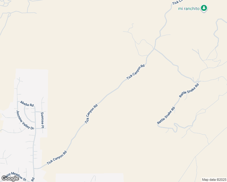 map of restaurants, bars, coffee shops, grocery stores, and more near Tick Canyon Road in Santa Clarita