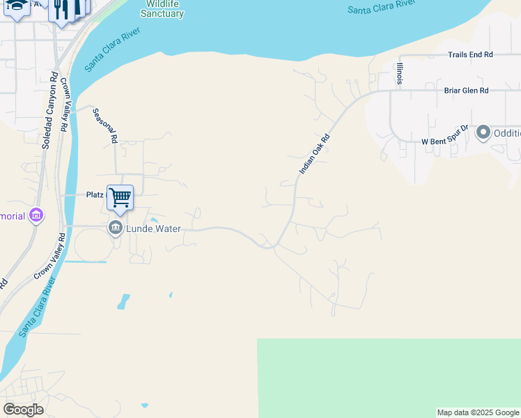 map of restaurants, bars, coffee shops, grocery stores, and more near 31427 Indian Oak Road in Acton