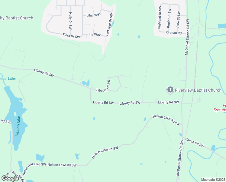 map of restaurants, bars, coffee shops, grocery stores, and more near 129 Liberty Circle in Calhoun