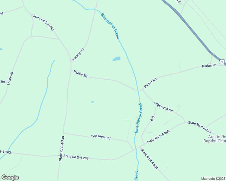 map of restaurants, bars, coffee shops, grocery stores, and more near 134 Parker Road in Honea Path