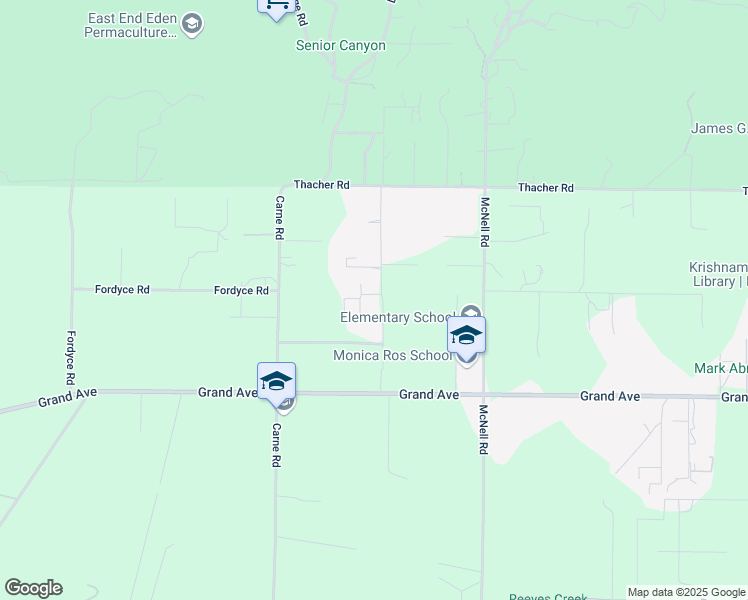map of restaurants, bars, coffee shops, grocery stores, and more near 1073 Shippee Lane in Ojai