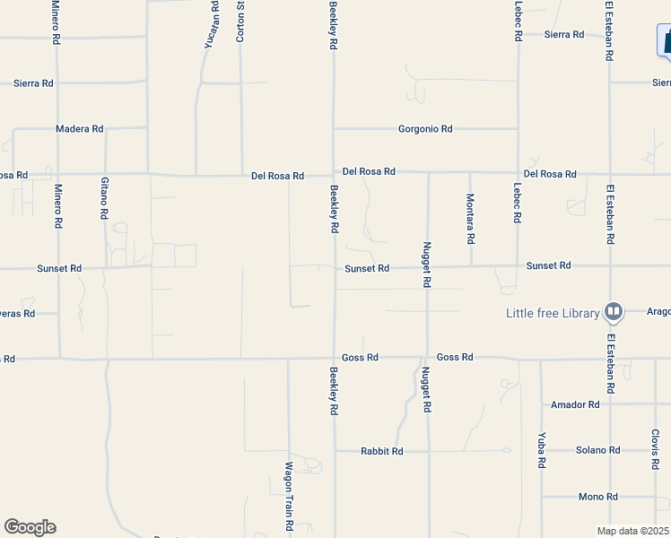 map of restaurants, bars, coffee shops, grocery stores, and more near Beekley Road in Pinon Hills