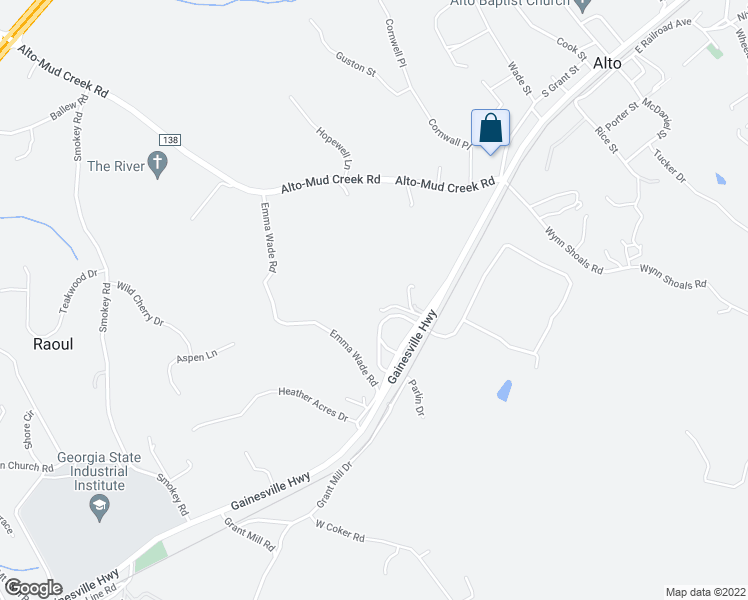 map of restaurants, bars, coffee shops, grocery stores, and more near 174 Janet Ln in Alto