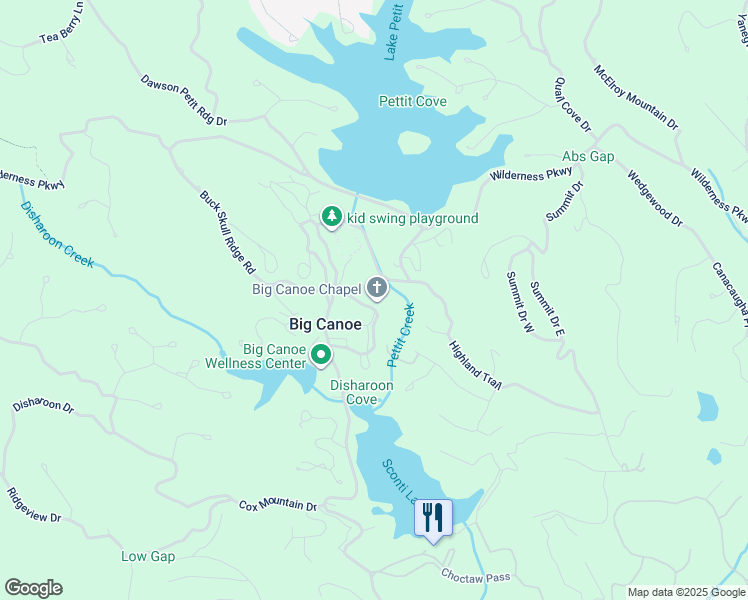 map of restaurants, bars, coffee shops, grocery stores, and more near 36 Wolfscratch Circle in Marble Hill